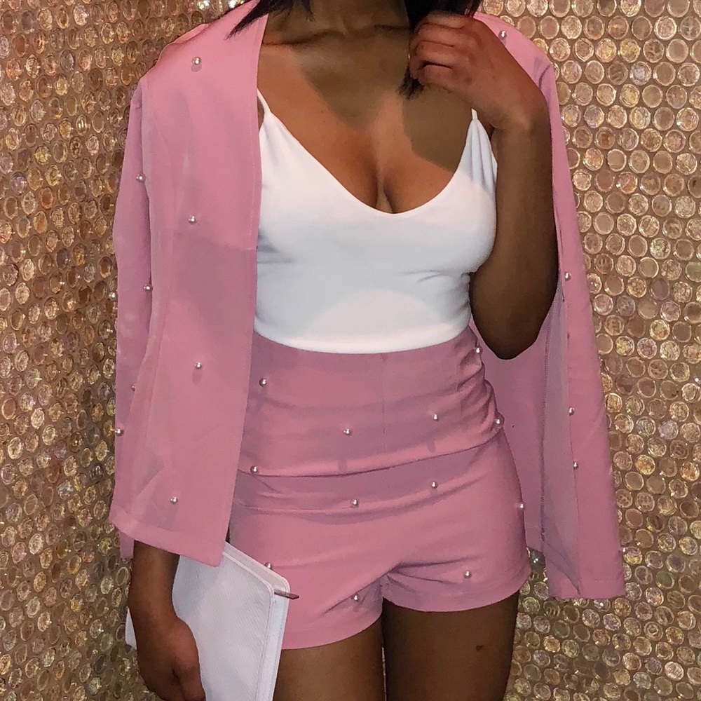 Pearl Blazer and Short Set